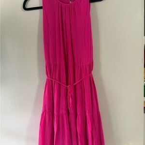 Banana Republic Vibrant Pink Midi Dress
